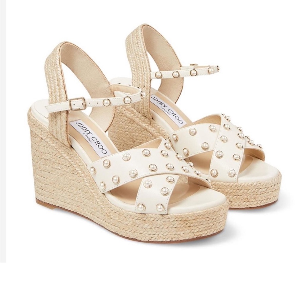 Jimmy Choo pearl wedges